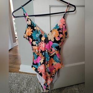 Tropical Floral Women's One Piece Swimsuit